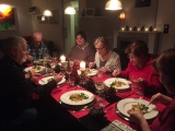 Belohnungsessen nach der Sitzung. Monika Prexl hat uns verwöhnt.